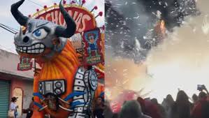 Tras la quema de 340 toros pirotécnicos, 266 personas resultaron lesionadas en Tultepec