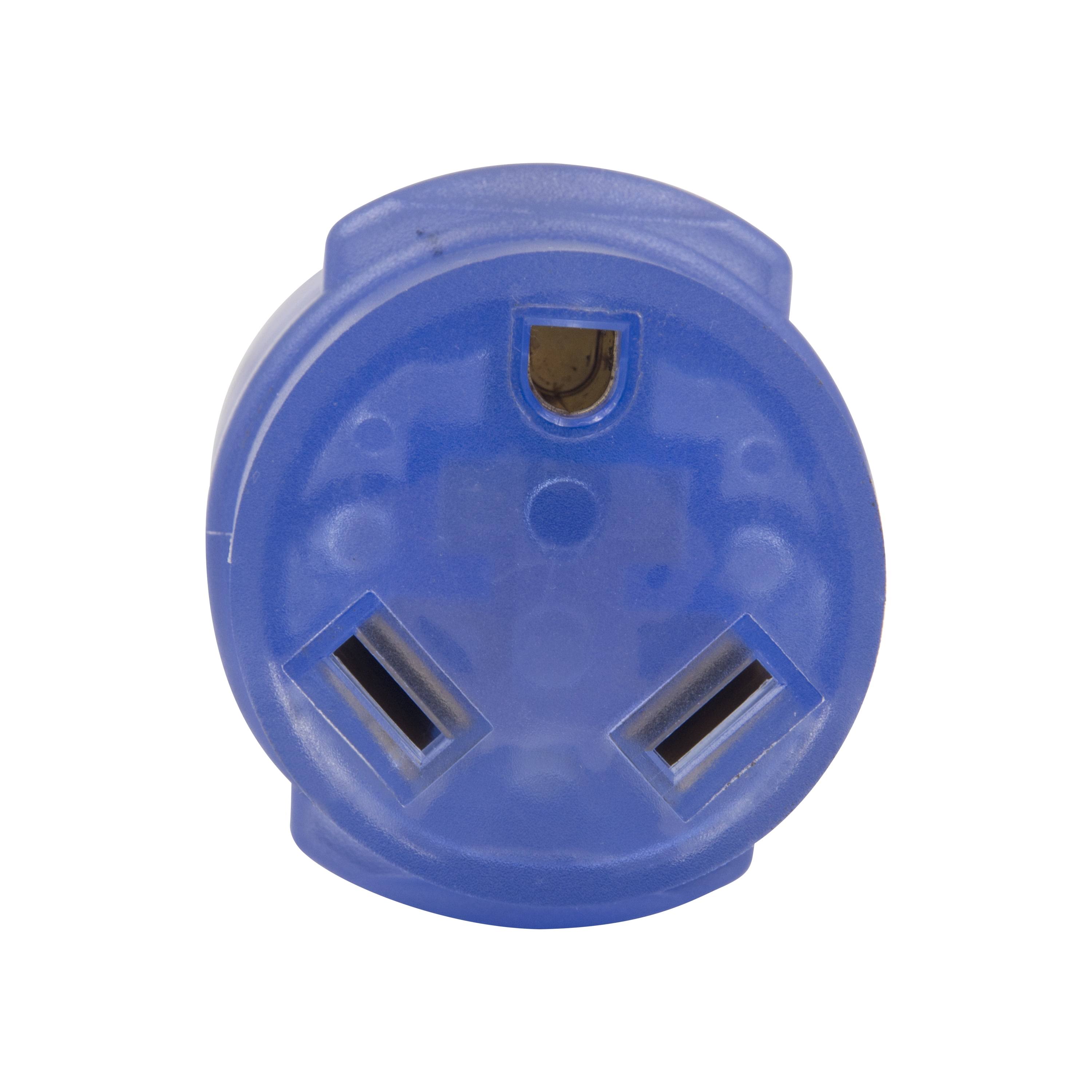Auto Drive 50 to 30-Amp Universal RV Power Adapter with Light