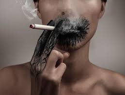 Image result for tip her chin  smoke