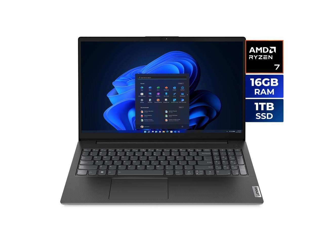 Lenovo 15.6" Laptop With Ryzen 7 16GB RAM 1TB SSD