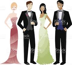 Image result for formal wear male and female cartoon