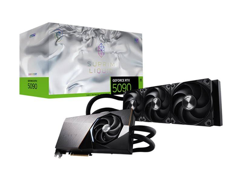 MSI RTX 5090 32G SUPRIM LIQUID SOC Graphics Card