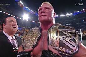 Image result for brock smiles at undertaker