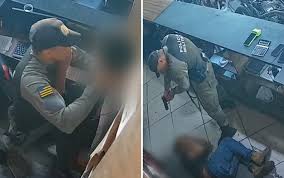Mãe de adolescente filmado ao ser agredido por policial no trabalho está revoltada: ‘Nem consegui ver o vídeo todo’