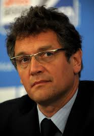 Jerome Valcke, FIFA Secretary General, talks to the media at the Sandton Convention Centre during the 2nd World News Agency Media Tour on November 21, ... - 2nd%2BWorld%2BNews%2BAgency%2BMedia%2BTour%2B0gUF2aKha8rl