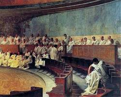 Immagine di Senato romano in assemblea