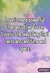 Love can transcend time and space