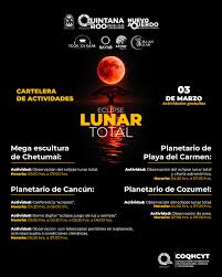Invita COQHCYT a observar el eclipse lunar total en la Red de Planetarios