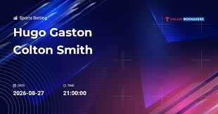 Hugo Gaston vs. Colton Smith 27 August 2026 | H2H, Betting Tips & Odds