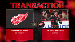 Red Wings Re-Acquire David Perron in Trade with Senators