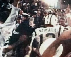 Image of Joe Namath guaranteeing a Jets victory