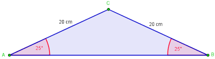 Resultado de imaxes para triangulo isosceles