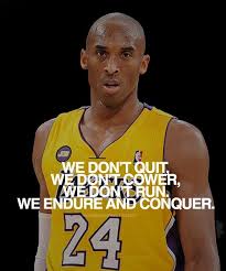 We don&#39;t quit, we don&#39;t cower, we don&#39;t run. We endur and conquer ... via Relatably.com