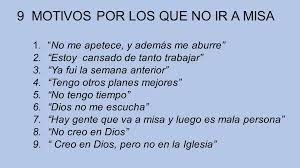 Resultado de imagen de no ir a misa domingo