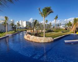 Planet Hollywood Cancun lazy river, AI generated