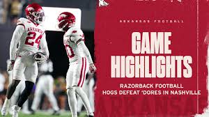 WATCH: Highlights – Hogs defeat ‘Dores in Nashville