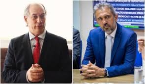 Ciro Gomes e Sergio Moro em montagem de fotos. Ciro usa terno preto e gravata vermelha. Moro usa terno azul e gravata clara.