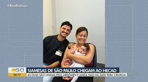 Gêmeas siamesas de São Paulo chegam a Goiânia para cirurgia de separação