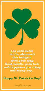 Shamrock happiness blessing luck pinterest health pinterest quotes ... via Relatably.com