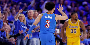 Jared McCain wants Game 1 Thunder-Lakers photo of fans mimicking him framed