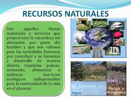 Resultado de imagen para recursos naturales