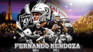 La joya latina Fernando Mendoza llega por la puerta grande a los Raiders de Las Vegas