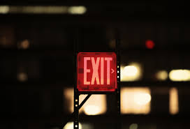 Image result for exit sign