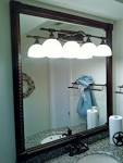 Oil rubbed bronze mirror bathroom vanity