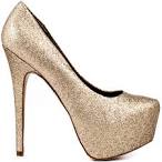 Gold Glitter Heels - Polyvore