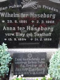 Grabstein von Wilhelm Haseborg, ter (20.06.1881-02.03.1968),