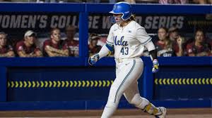 Megan Grant celebrating her record-breaking home run