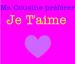 Résultat de recherche d'images pour "ma cousine que j'aime"