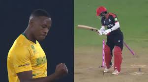 Watch: Kagiso Rabada knocks over off stump with a peach of a delivery to dismiss Shreyas Movva