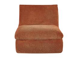 Fauteuil en tissu texturé terracotta LOLEVA | Leroy Merlin