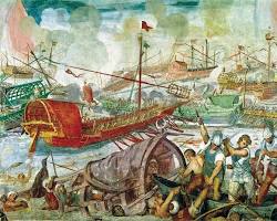 Image of ancient Roman navy Julius Caesar era