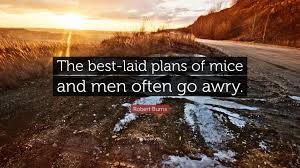 Image result for the best laid plans of mice and men