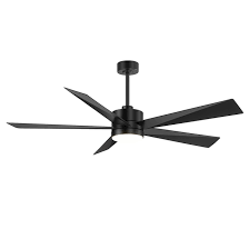 65 Inch Ceiling Fans with Lights and Remote, Black Indoor/Outdoor Ceiling Fan with Quiet Reversible DC Motor, 6 Speeds, 3CCT, 8 Blades Large Ceiling Fan for Living Room Bedroom Patio