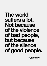 because of both! by staying silent you are enabling behavior which ... via Relatably.com