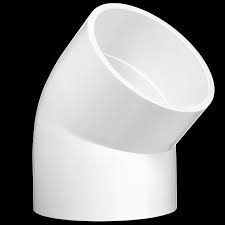 Schedule 40 PVC 45 Degree Slip Elbow - Size : 6"