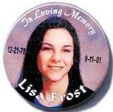 Lisa Frost was 22 years old when she boarded the plan to move back home after ... - Lisa-Frost-Pin