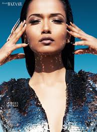 futuristic beauty4 Garima Parnami Shines for Enrique Vega in Harpers Bazaar Arabia - futuristic-beauty4