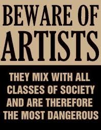 beware of artist | Tumblr via Relatably.com