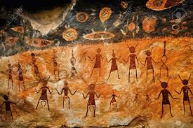 Ancient Cave Paintings In Cappadocia, Anatolia, Turkey Stock PH๏τo, Picture and Royalty Free Image. Image 207194039.