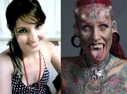 Meet Mexican tattoo diva “La Mujer Vampira,” Mary Jose Cristerna (boingboing.net); Inkerview with the Vampire (ugliesttattoos.failblog.org) - maria-jose-cristerna-makeover-thesuiteworld