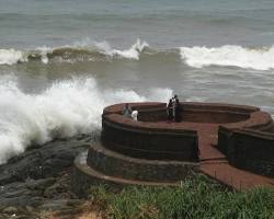 Image of Bekal fort in rain