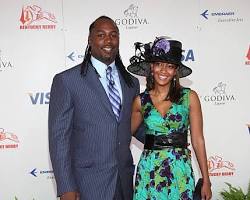 Image of Lennox Lewis with his second wife, Violet Chang
