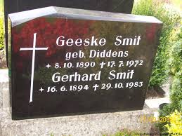Grab von Gerhard Smit (16.06.1894-29.10.1983), Friedhof Loga-neuer ...