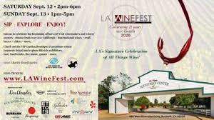 Enter for a chance to win tickets to attend LA Winefest on Sunday, September 13th