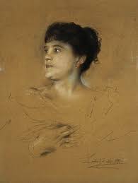 Portrait of Marcella Sembrich, 1891 (pas - Franz Seraph von ... - portrait_of_marcella_sembrich