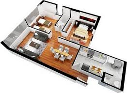 Hasil gambar untuk 3 bedroom apartment interior